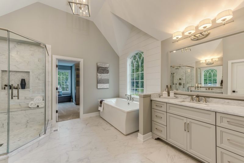 Modern Bathroom with Recessed Lighting